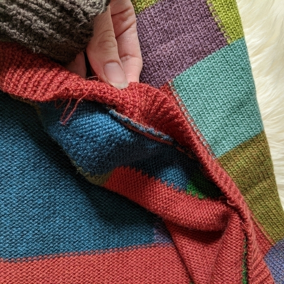 Vintage Patchwork knit Sweater - Picture 5 of 9